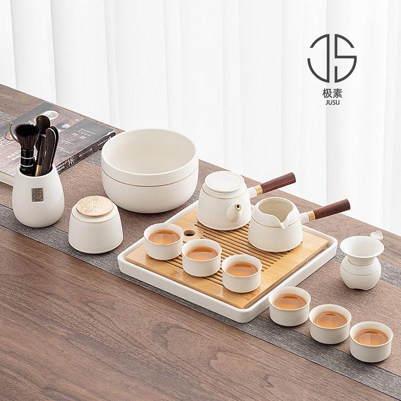 【特价清仓甩卖】功夫茶具套装陶瓷泡茶壶盖碗茶杯泡茶器具礼盒装