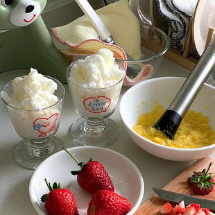 瞌睡公园 装点情绪玻璃小酒杯 喝水喝酒P情侣矮脚杯礼物对杯