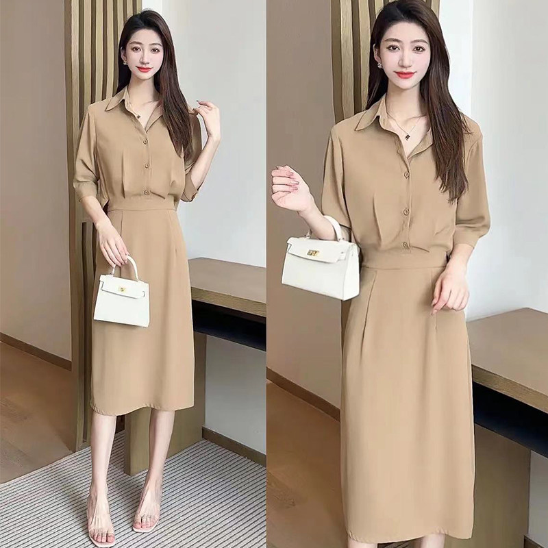 网红爆款连衣裙女早秋气质减龄2024新款高端精致收腰显瘦纯色裙子,服饰配件/皮带/帽子/围巾,二件套,淘宝优惠券,粉丝福利购,淘宝优惠卷