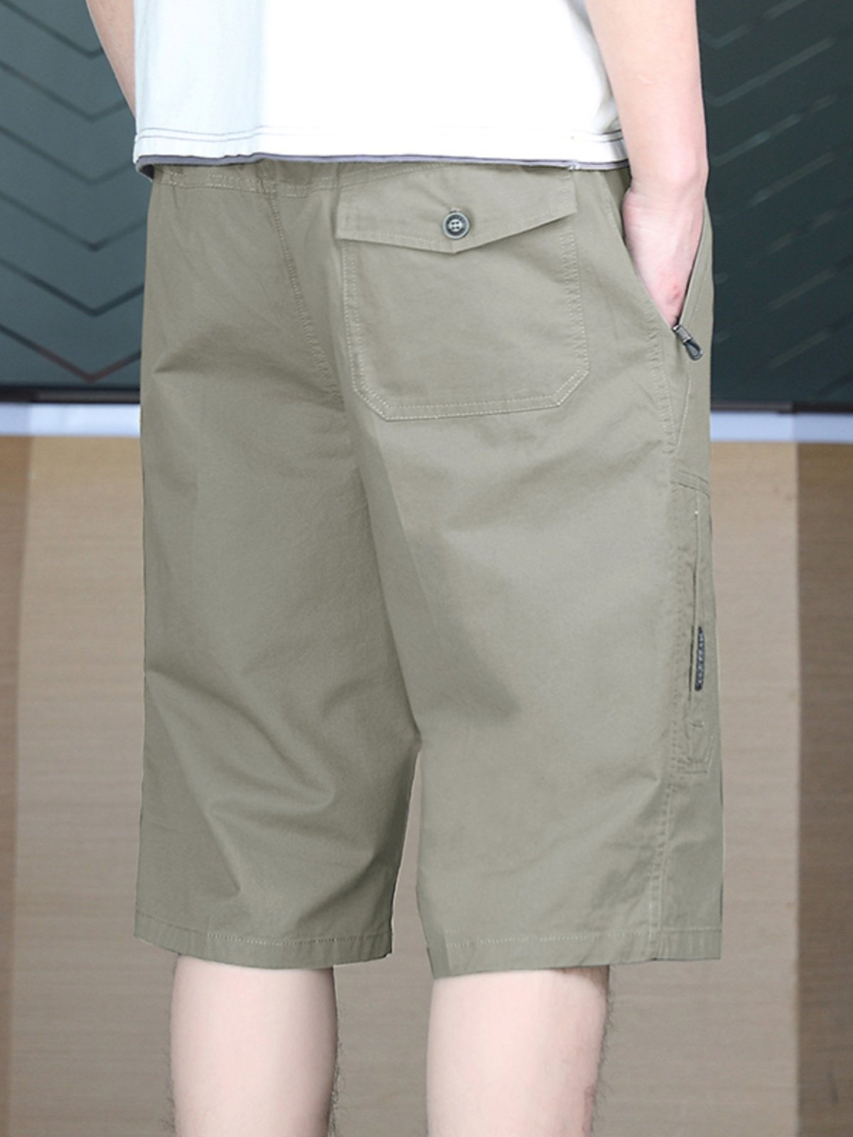 夏季纯棉七分裤男士薄款百搭工装休闲六分短裤男装直筒大裤衩子潮,男装,短裤,淘宝优惠券,粉丝福利购,淘宝优惠卷