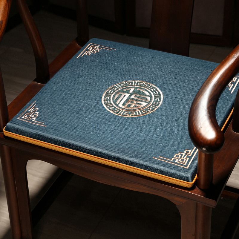 中式沙发椅子坐垫红o木实木家具凳子垫子餐椅太师椅茶椅垫圈椅座