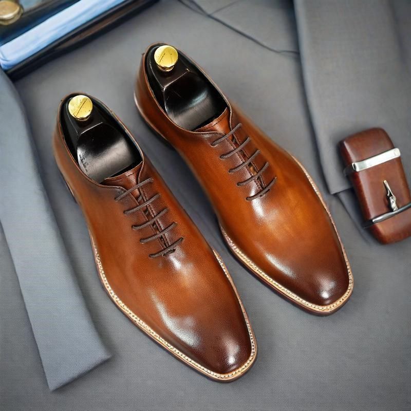 英伦正装皮鞋男整张牛皮手工尖头通勤牛津鞋大码西装新郎结婚礼鞋,流行男鞋,正装皮鞋,淘宝优惠券,粉丝福利购,淘宝优惠卷