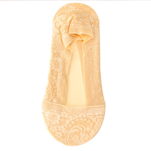 纯棉防滑大脚蕾丝隐形袜40码 大码 薄款 43夏季 大号袜套女 女船袜41