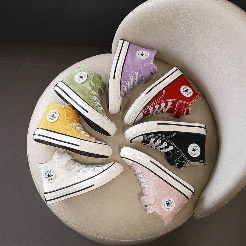 儿童帆布鞋2025春秋新款女童鞋子高帮男童小白鞋宝宝布鞋板鞋软底,童鞋/婴儿鞋/亲子鞋,板鞋,淘宝优惠券,粉丝福利购,淘宝优惠卷