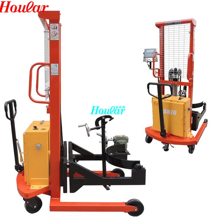 防爆油桶搬运车倒料车堆高车PDS500-15CE-EX防爆油桶车升1.5米