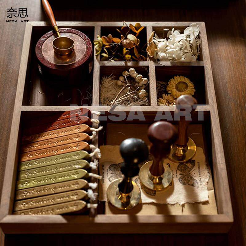 现代样板间主题组合套装书房儿童房文具火漆印章饰品软装饰品摆件