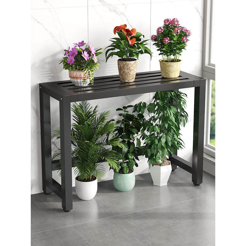 铁艺阳台花架空调外机置物架庭院绿植盆景架全铁室外露天盆景展架