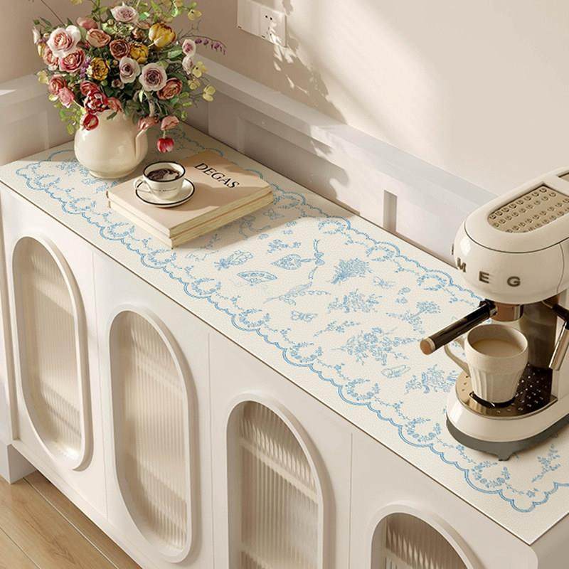 轻奢法式皮革电视柜桌垫高级感复古拍照垫茶几鞋柜台面垫餐边柜垫,居家布艺,桌布,淘宝优惠券,粉丝福利购,淘宝优惠卷