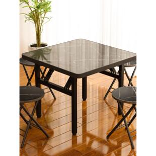 麻将桌折叠家用餐桌子宿舍棋牌小方桌出租房小饭桌打牌阳台四方桌