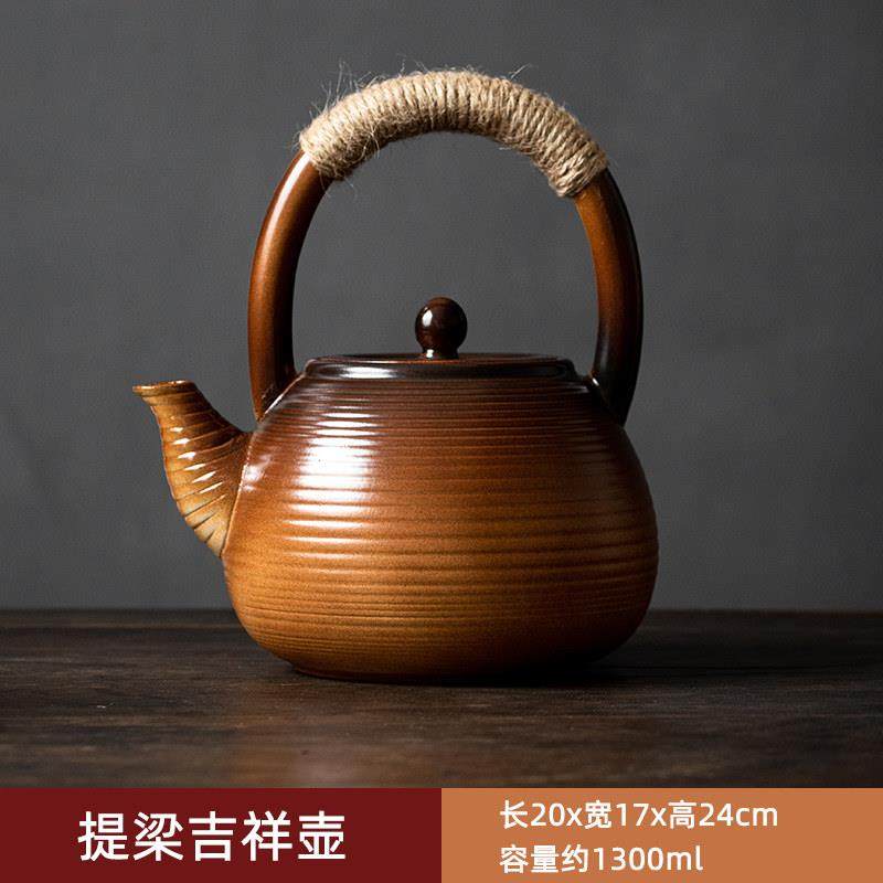 紫砂提梁壶大容量加热电陶炉专用壶带温茶台功夫茶具泡茶壶大号,餐饮具,茶壶,淘宝优惠券,粉丝福利购,淘宝优惠卷