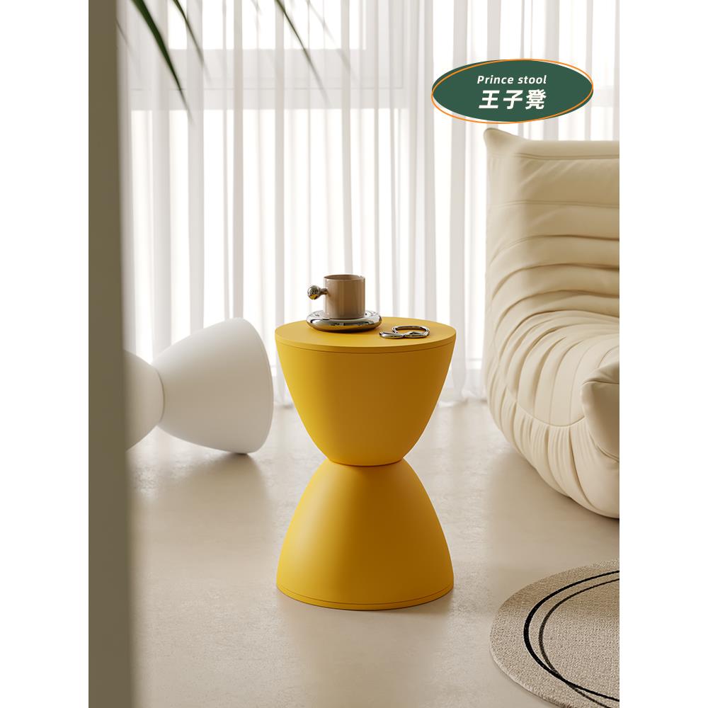 北欧换鞋小凳子进门家用简约客厅板凳儿童矮凳塑料创意简易圆形凳