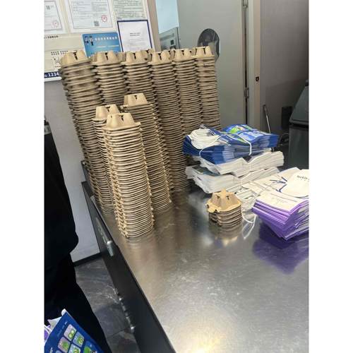 一次性杯托托奶茶底托外卖双杯托四杯托咖啡打包杯垫