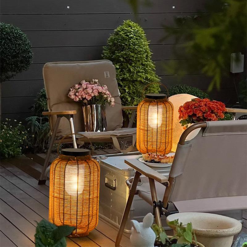 户外草坪灯阳台太阳能氛围灯落地灯庭院装饰手提灯防水别墅花园灯