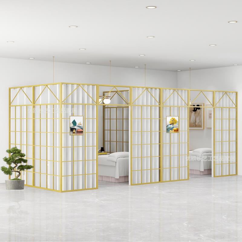 美容院屏风隔断墙美甲隔断小房间铁艺简易特殊客厅隔断神器隔断