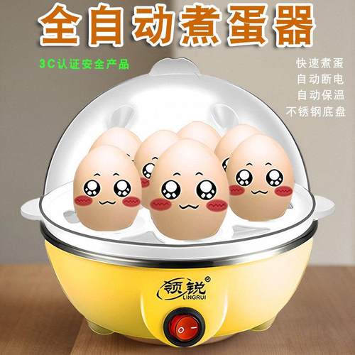 煮蛋器自动断电蒸笼蒸蛋器迷你热奶神器早餐机热包子家用小电蒸锅