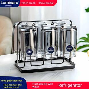 乐美雅时尚玻璃杯家用水杯茶杯轻奢高级感喝水杯子耐热开水杯套装