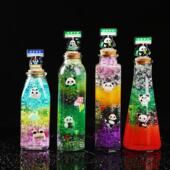 儿童泡大珠玻璃瓶漂流瓶水宝宝许愿瓶材料包套装 海绵宝宝海洋瓶