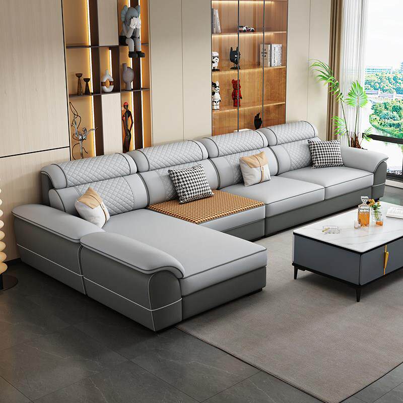 客厅现代简约新款冬夏两用可拆洗棉麻布艺沙发小户型猫爪皮沙发