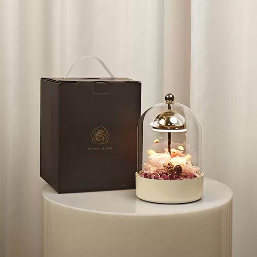 永生花台灯风铃充电触摸调光氛围摆件睡眠灯手工DIY材料包礼物
