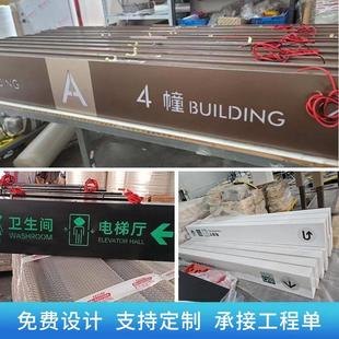 吊牌灯箱双面发光停车场指示牌商场地铁导向牌可按需制作工艺娴熟