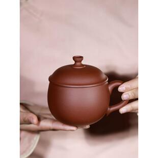 宜兴紫砂杯名家纯全手工制水杯办公杯子茶杯茶具原矿大茶杯将军杯