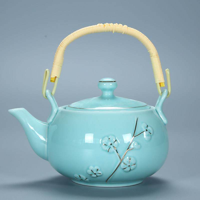 偲逸大容量提梁壶茶具套装手工描金过滤单壶窑变复古功夫泡茶器,餐饮具,茶壶,淘宝优惠券,粉丝福利购,淘宝优惠卷