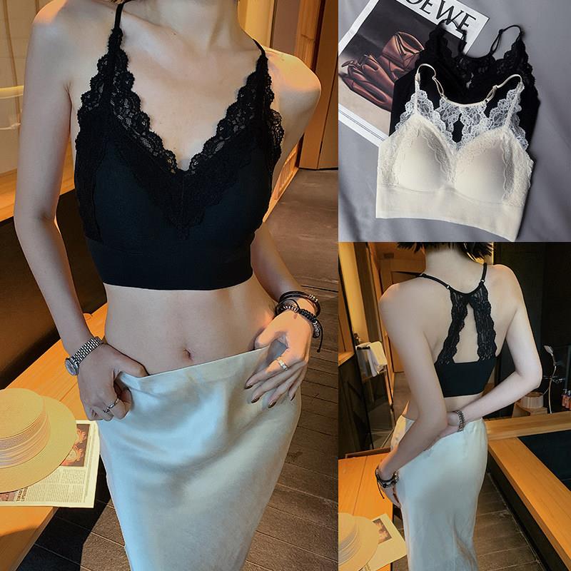 十三粥私服 蕾丝密语 细肩带镂空弹力无痕亲肤内衣女