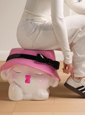 贝汉美换鞋凳进门口家用入户玄关摆件客厅凳子家居装饰品乔迁礼物