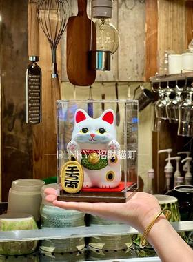 DENKYO日本龙虎作开业礼物前台收银柜台入户桌面家用旺宅招财猫摆