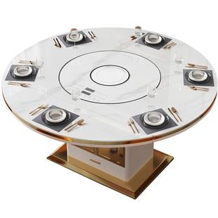 斯堪 家庭小公寓现代简单多功 纳维亚无障碍豪华石板餐桌和椅子