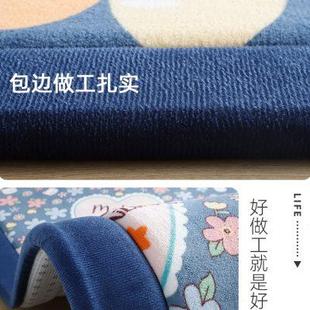 加厚卧室地垫家用长条卡通儿童床边防摔地毯榻榻米垫子炕垫防滑
