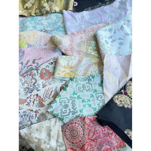 名家宋锦刀口布真丝香云纱布头丝绸手工diy宋锦桑蚕丝布料零头布