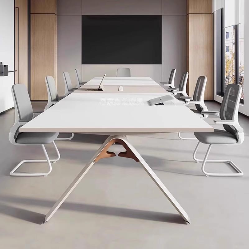 会议桌长桌简约现代会议室桌椅组合小型办公会议桌接待洽谈条形桌