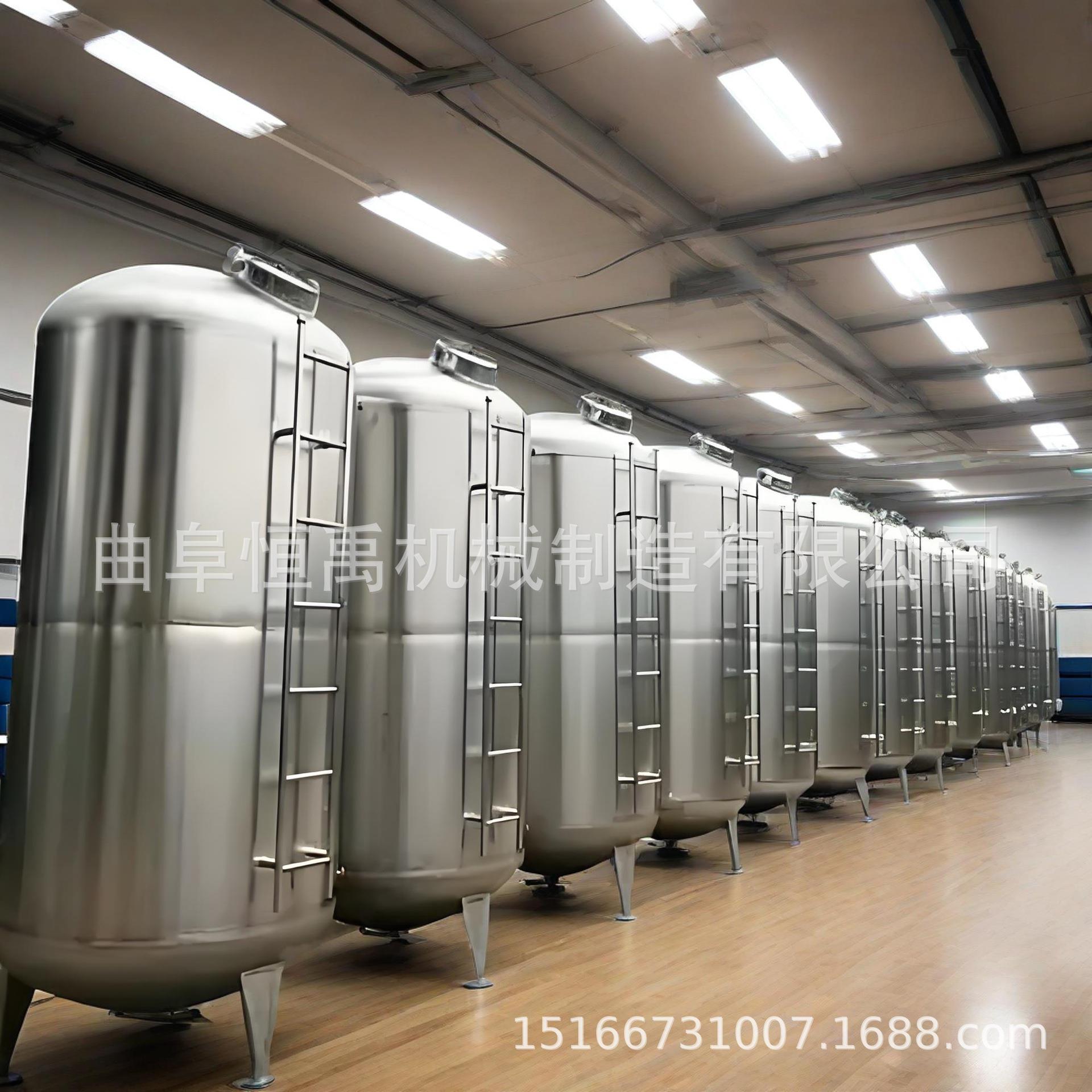 不锈钢储气罐镜面抛光大小型立式真空压力缓存罐低温液体储罐