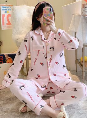 空气棉月子服冬季产后1月份2纯棉哺乳产妇L孕妇睡衣秋冬款大码加