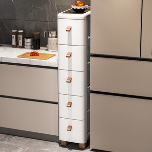 夹缝收纳柜厨房置物架18/25x/35cm超窄边柜多层卫生间缝隙储物柜