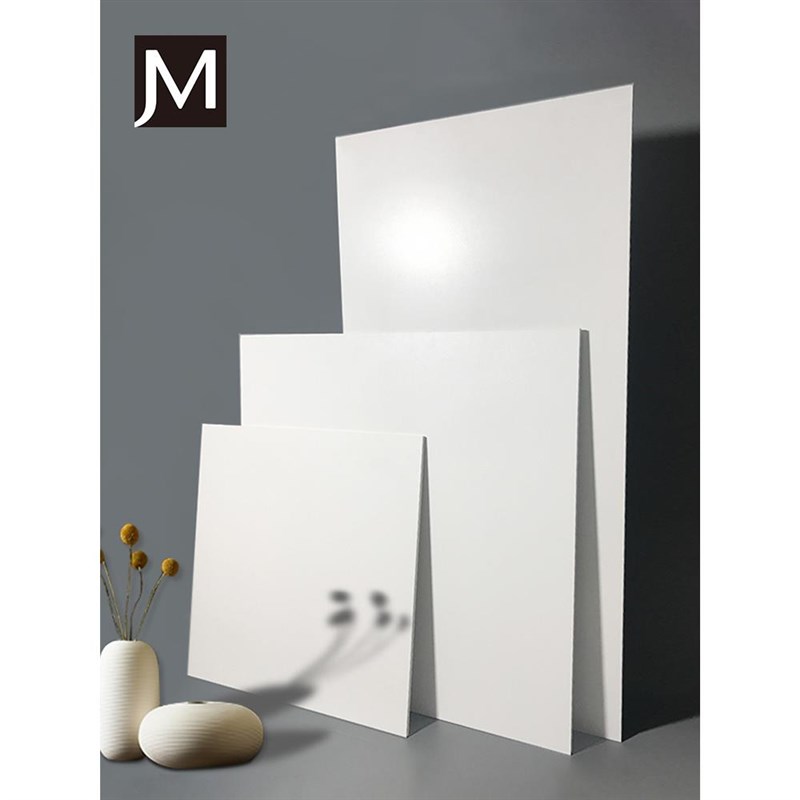 简漫 柔光微水泥全瓷纯白色地砖 全屋通K铺客厅卫生间厨房厕所瓷