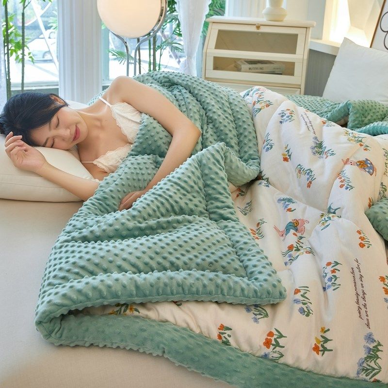2024新款豆豆被春秋被子全棉纯棉加厚保暖冬被芯大人四季被可机洗,床上用品,棉花被,淘宝优惠券,粉丝福利购,淘宝优惠卷