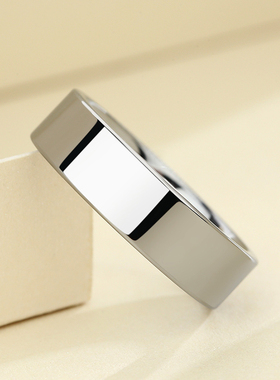 男士光面戒指素圈男戒简约时尚情侣对戒大码尾戒女指环圣诞节礼物