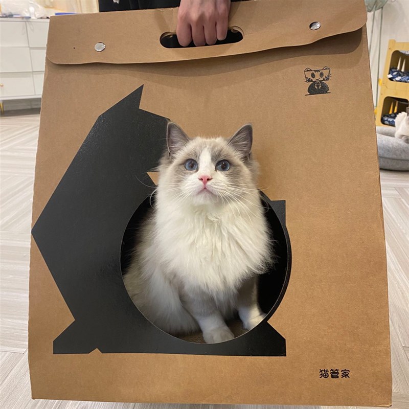 猫窝猫抓板一体房子 猫抓板屋小猫咪窝 纸箱子磨爪耐抓耐磨不掉屑