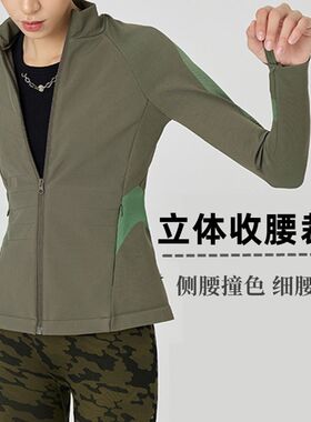 冬季跑步滑雪保暖速干长袖防风运动户外I上衣拉炼开衫软壳外套冲