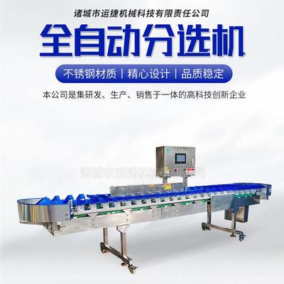重量分选机鸡爪翅海蛎子海参螃蟹水果小龙虾选果机称重分拣流水线