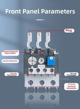ABB热过载热保护继电器TA25DU/42DU/75DU/80DU三相电流可调380V