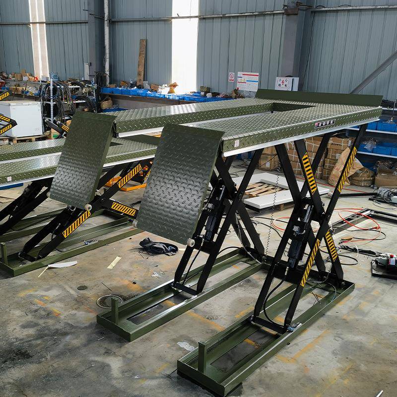 四轮摩托车升降平台货物起重装卸升降机剪刀式举升机