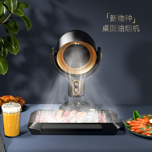 桌面吸油烟机负离子杀菌除味迷你