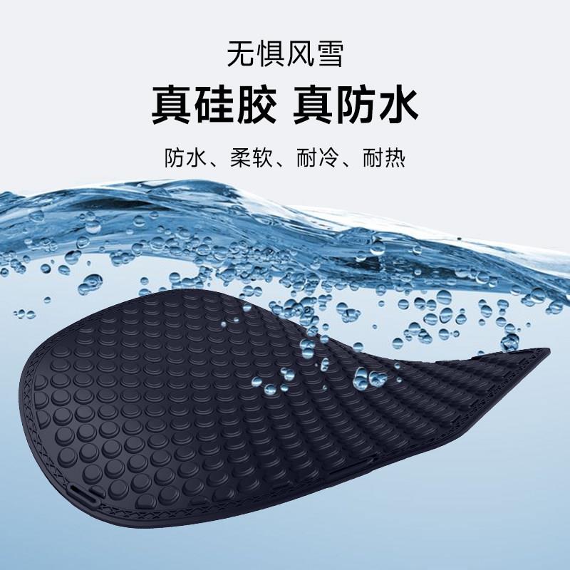 机车冬季电加热矽胶坐垫防水保暖机车踏板电动车?椅垫套