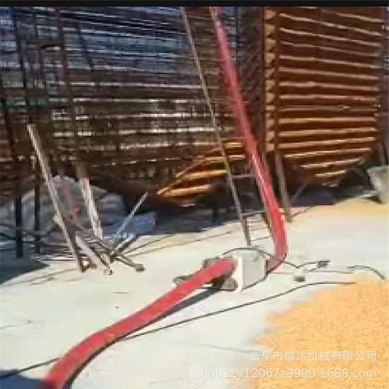 曲阜市小麦玉米装车吸粮机下乡收粮食提粮机软管抽料机