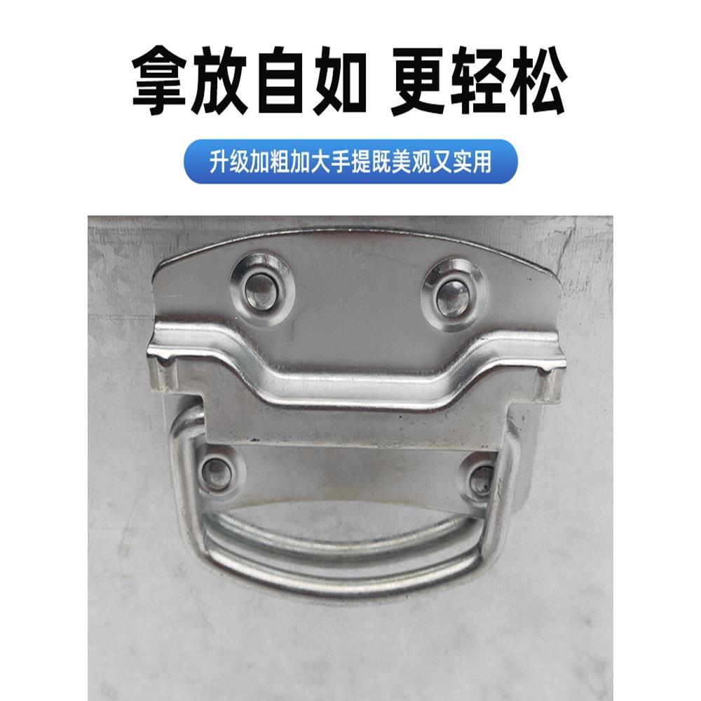 大白铁皮镀锌工具铁箱储物箱不锈钢带锁收纳加厚盒子定做铁盒