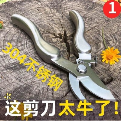 德国省力树剪不锈钢弹簧剪树枝剪刀修枝剪果树R园艺花果摘果园林