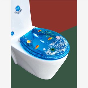 欧式 家用马桶圈加厚缓降静音坐便盖配 树脂马e桶盖 UVO型通用老式